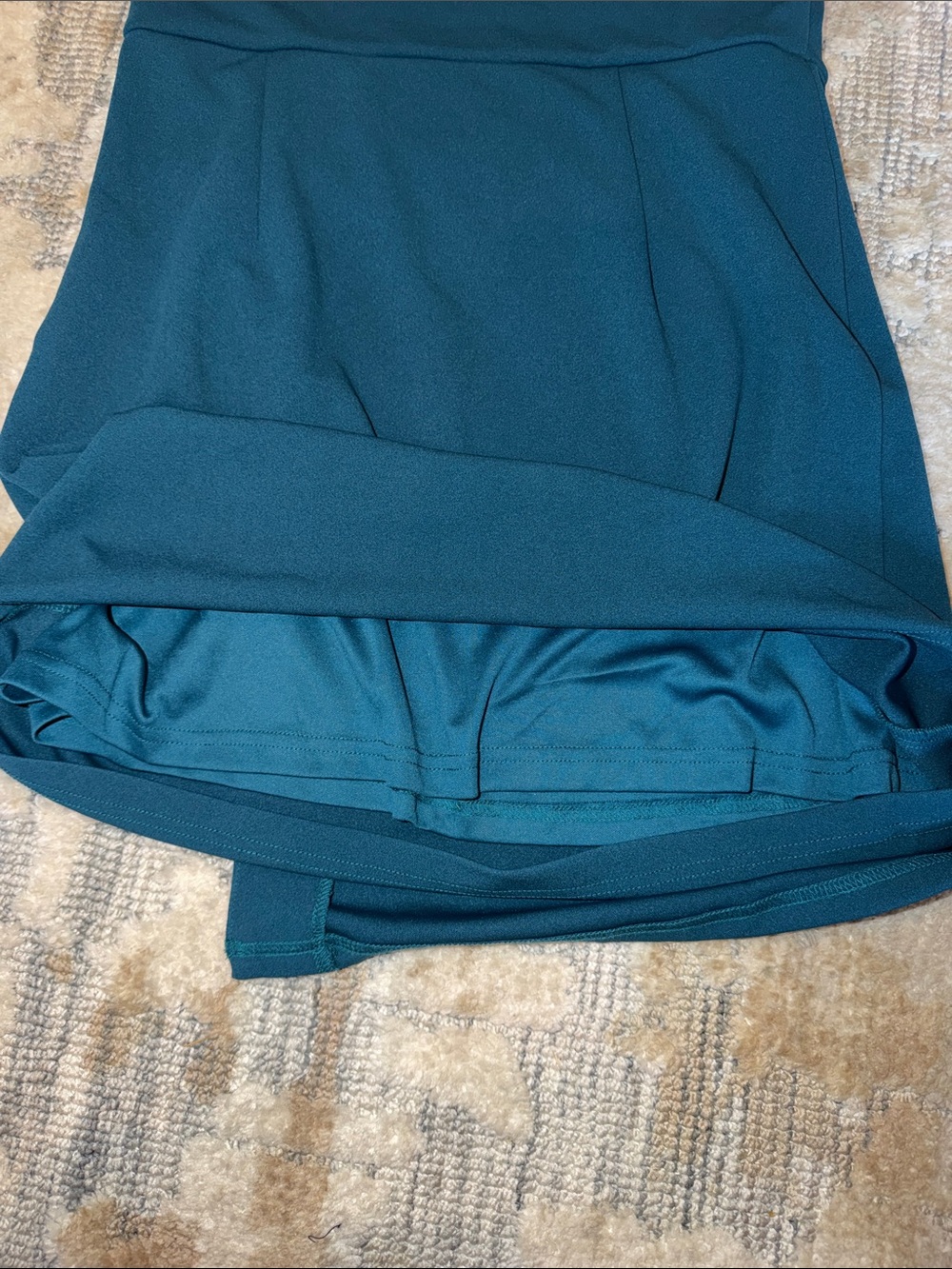 She + Sky One-Shoulder Teal Cocktail Dress - Picture 5 of 5